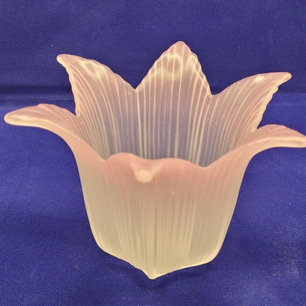 Vintage Partylite Pink Rose Bud Votive Candle Holder